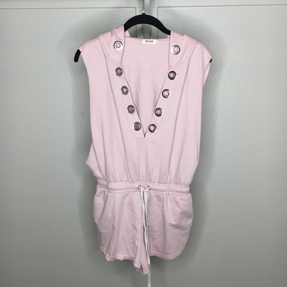 SHEIN pink design romper